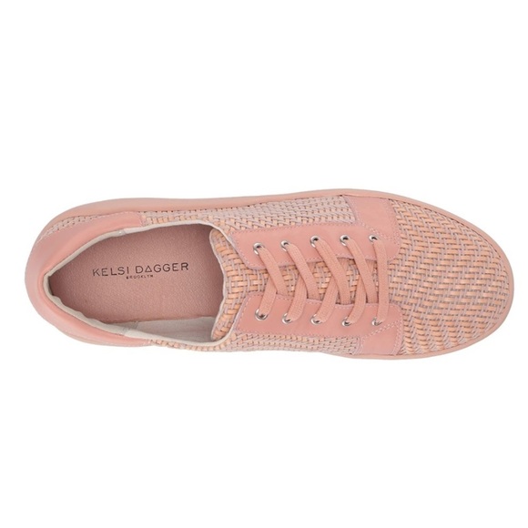 Kelsi Dagger Brooklyn Pink Solo Woven Platform Sneaker Shoes Size 8.5 new - Picture 8 of 10